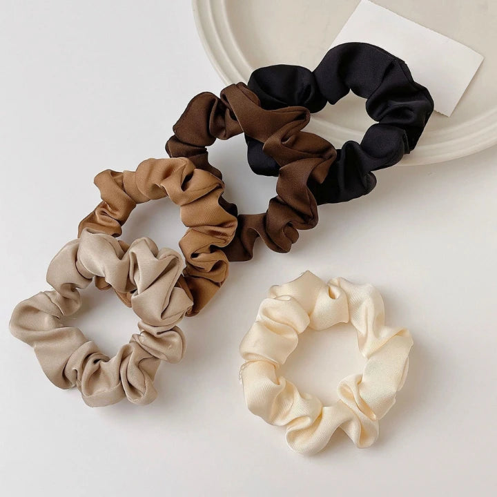 Set de 5 chouchous en satin