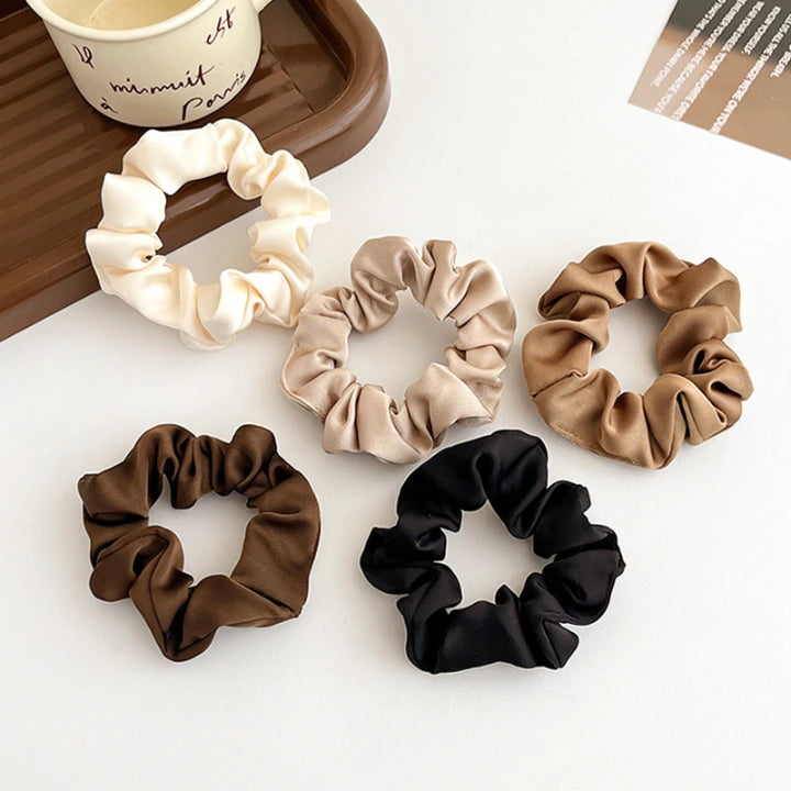 Set de 5 chouchous en satin
