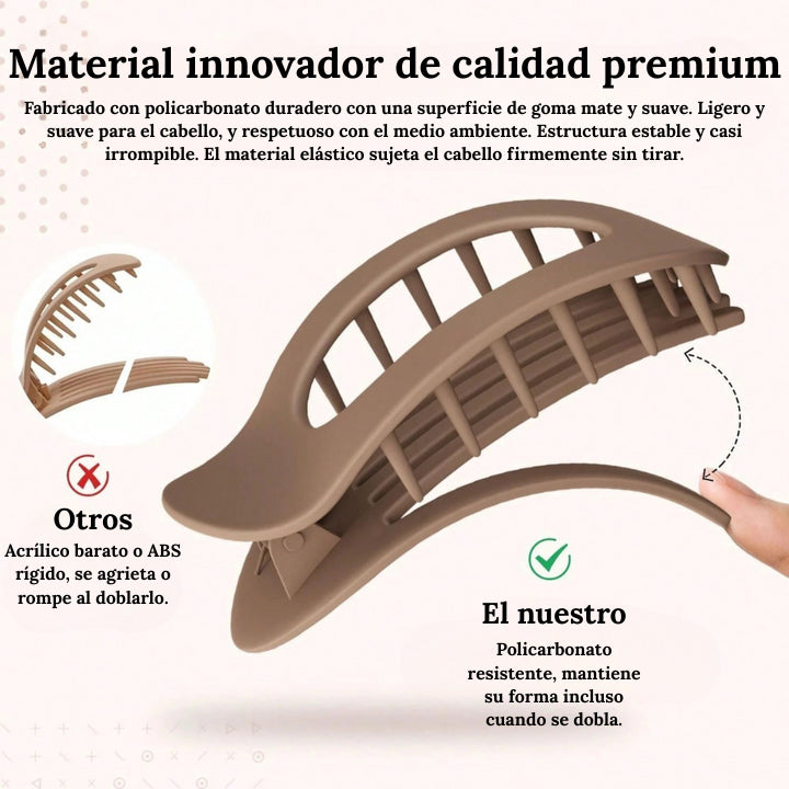 Pinza para el cabello: Recógete el cabello. Olvídate de la incomodidad.