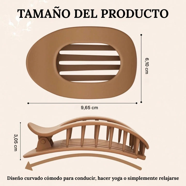 Pinza para el cabello: Recógete el cabello. Olvídate de la incomodidad.