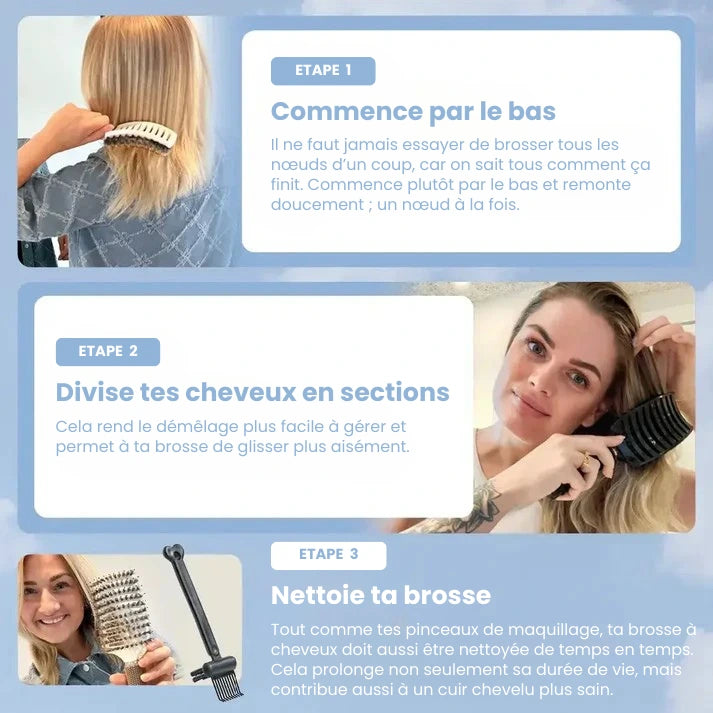 Brosse démêlantes anti-casse