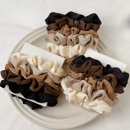 Set de 5 chouchous en satin
