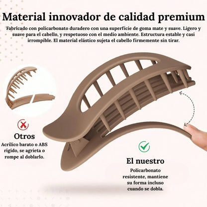 Pinza para el cabello: Recógete el cabello. Olvídate de la incomodidad.